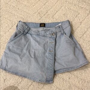 Lee Sky Blue Denim Mini Skirt